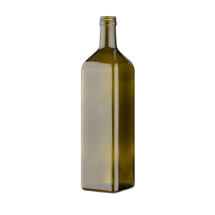 
    1000ml Marasca fles, PP31.5mm monding, vierkant, antiekgroen