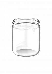 390ml Schroefpot 80mm, helder glas